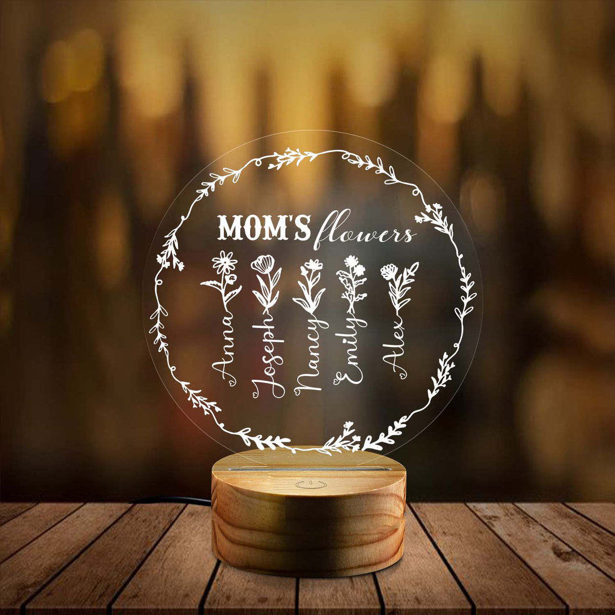 Mom Gifts Night Light, Mothers Day Birthday Gifts from Daughter