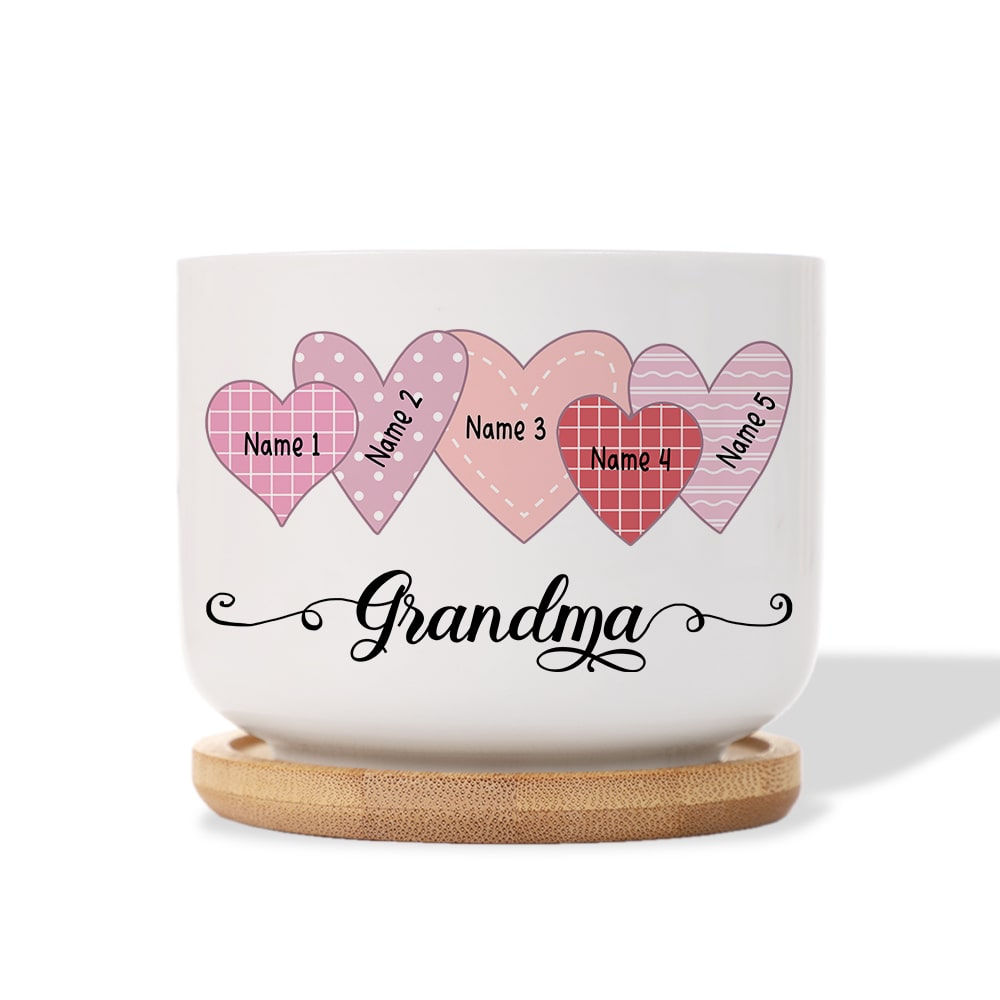 Mother's Day 2023 - Personalized Mom's Garden Flowers Plant Pot, Custom  Mom's Garden Flower Pot, Grandma Nana Mimi Nini Grandkids Name Succulent  Pot 29957