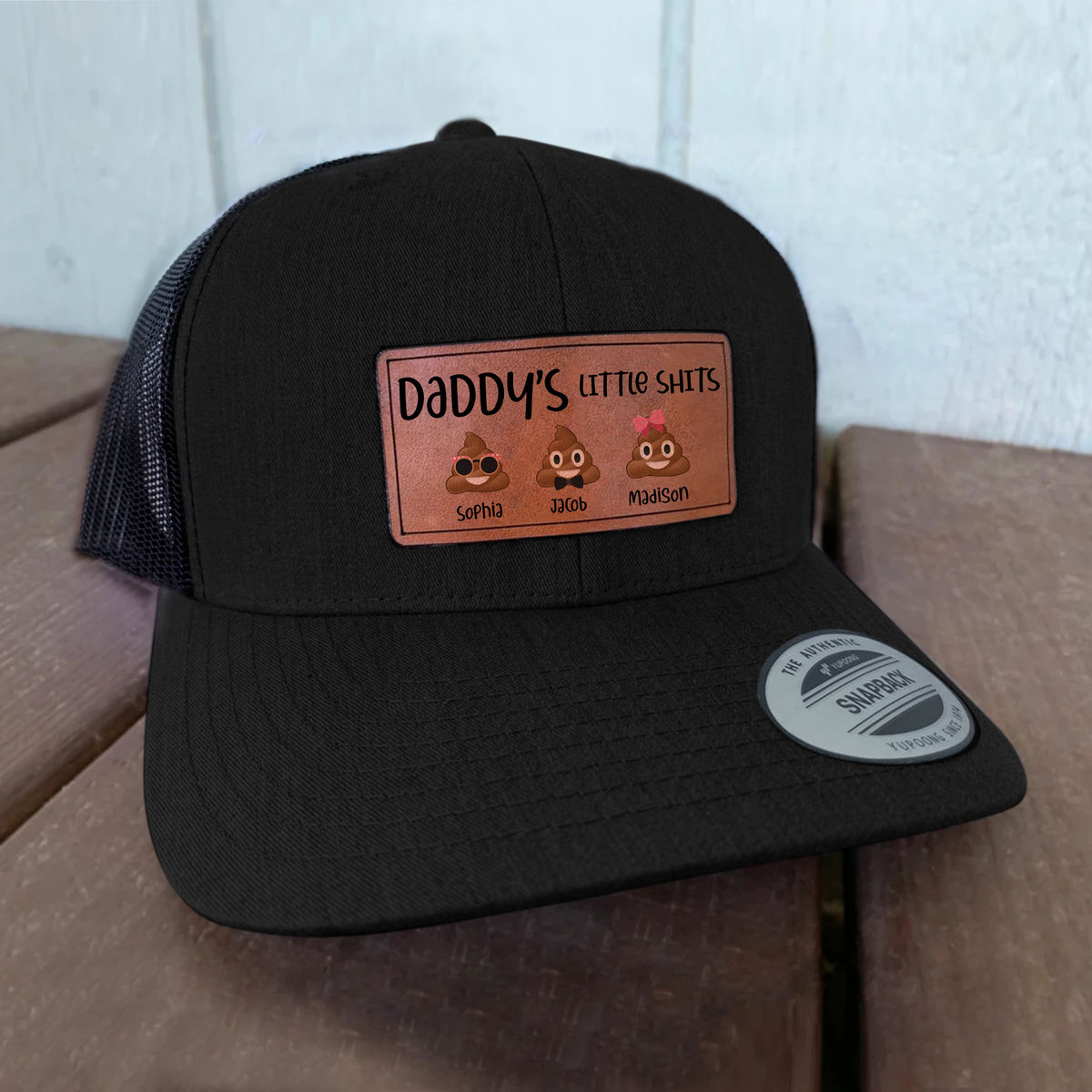 Family - Daddy's little shits personalized cap_3