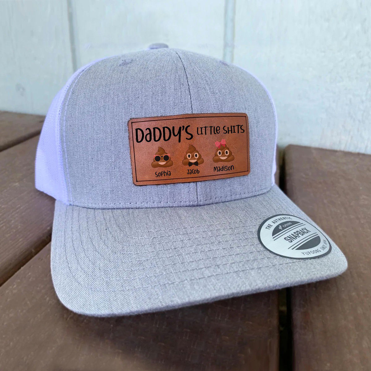 Daddy's little shits personalized cap