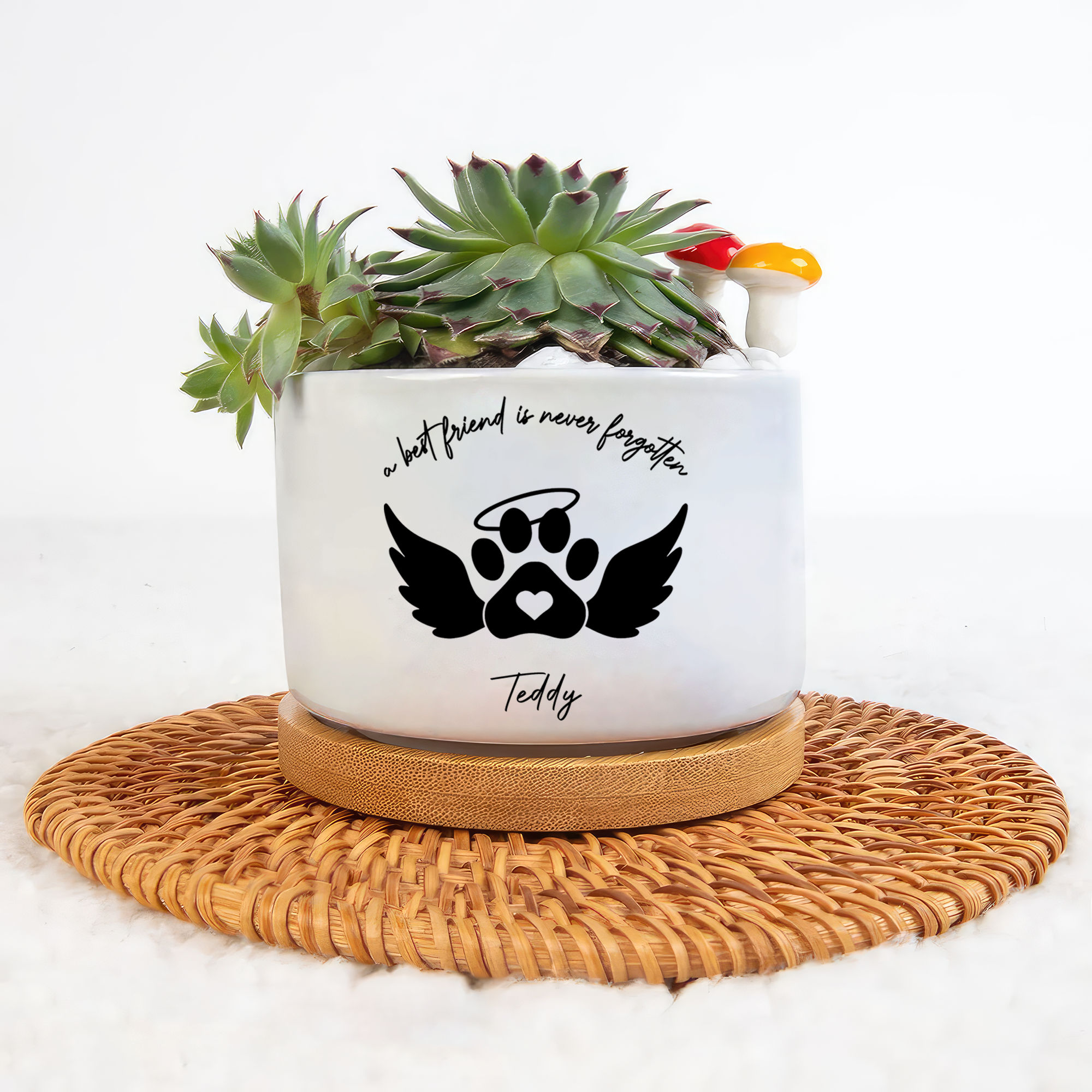 Pet Memorial Gift Personalized Dog Memorial Gift Planter, Dog