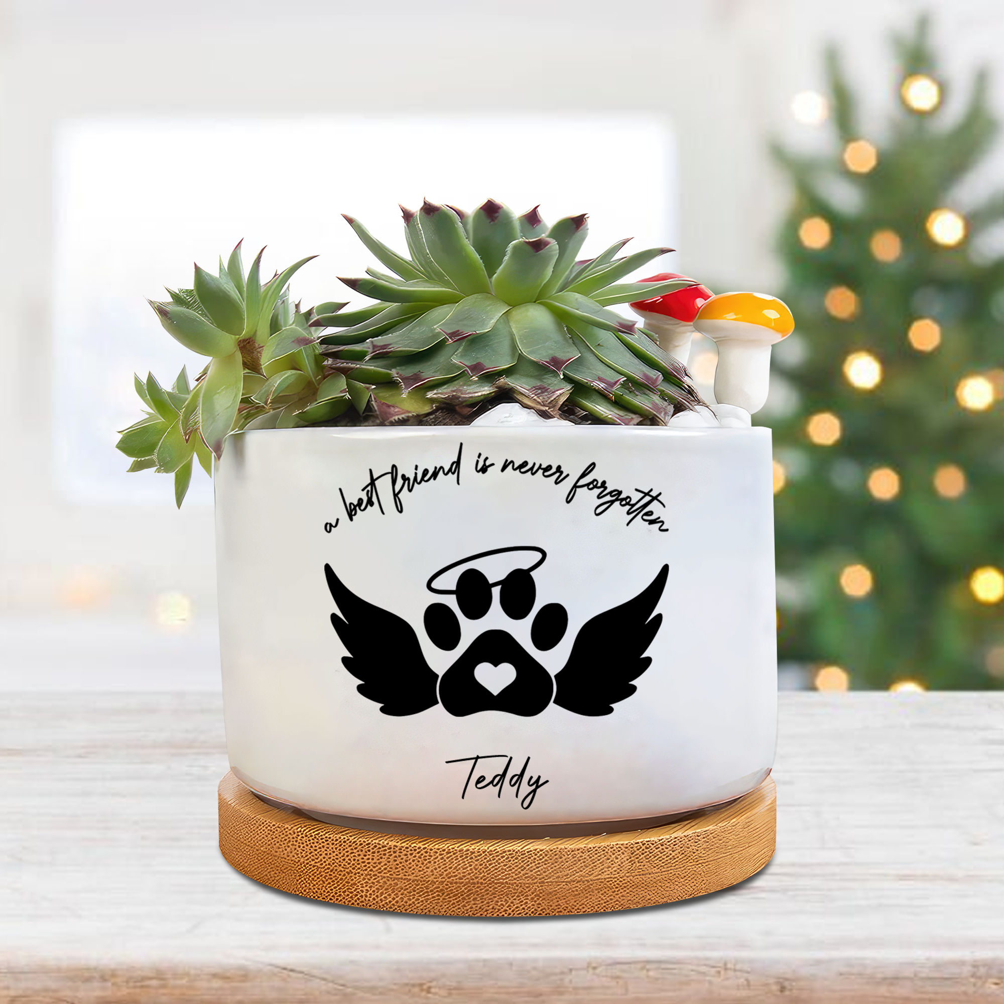 Pet Memorial Gift Personalized Dog Memorial Gift Planter, Dog