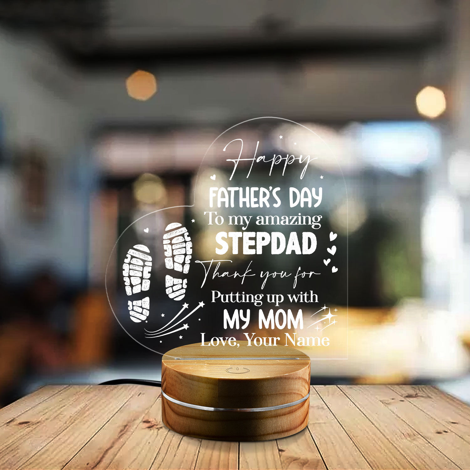 Father's Day 2023 - Personalized Happy Father's Day Night Light, Best  Stepdad Night Light, Step Dad Night Light, Stepped Up Father Night Light,  Gift For Father Daddy Stepdad Bonus Dad Birthday 30847