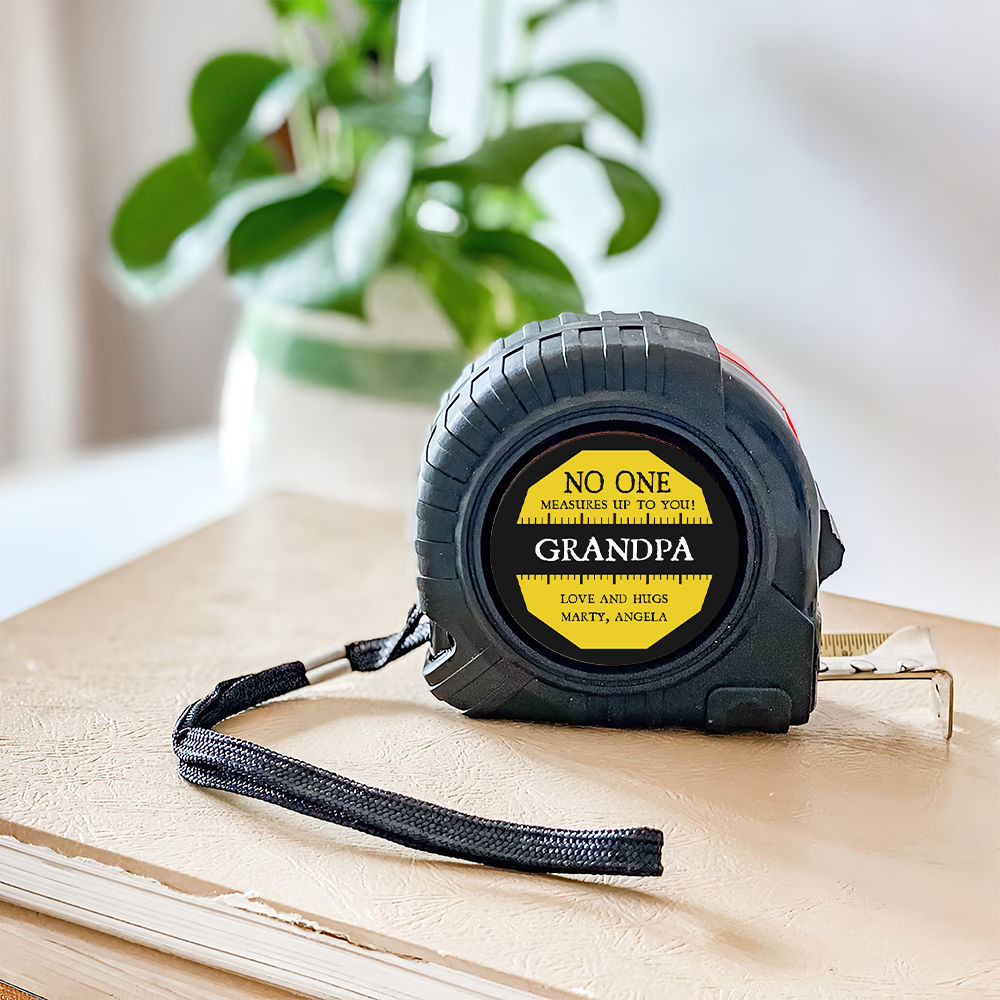 Personalized Tape Measure - Grandpa Dad No One Measures Up To You Tape Measure, Dad Kid Names Tape Measure, Best Dad Ever Tape Measure, Funny Daddy Grandpa Papa Tape Measure Gift 30923_3