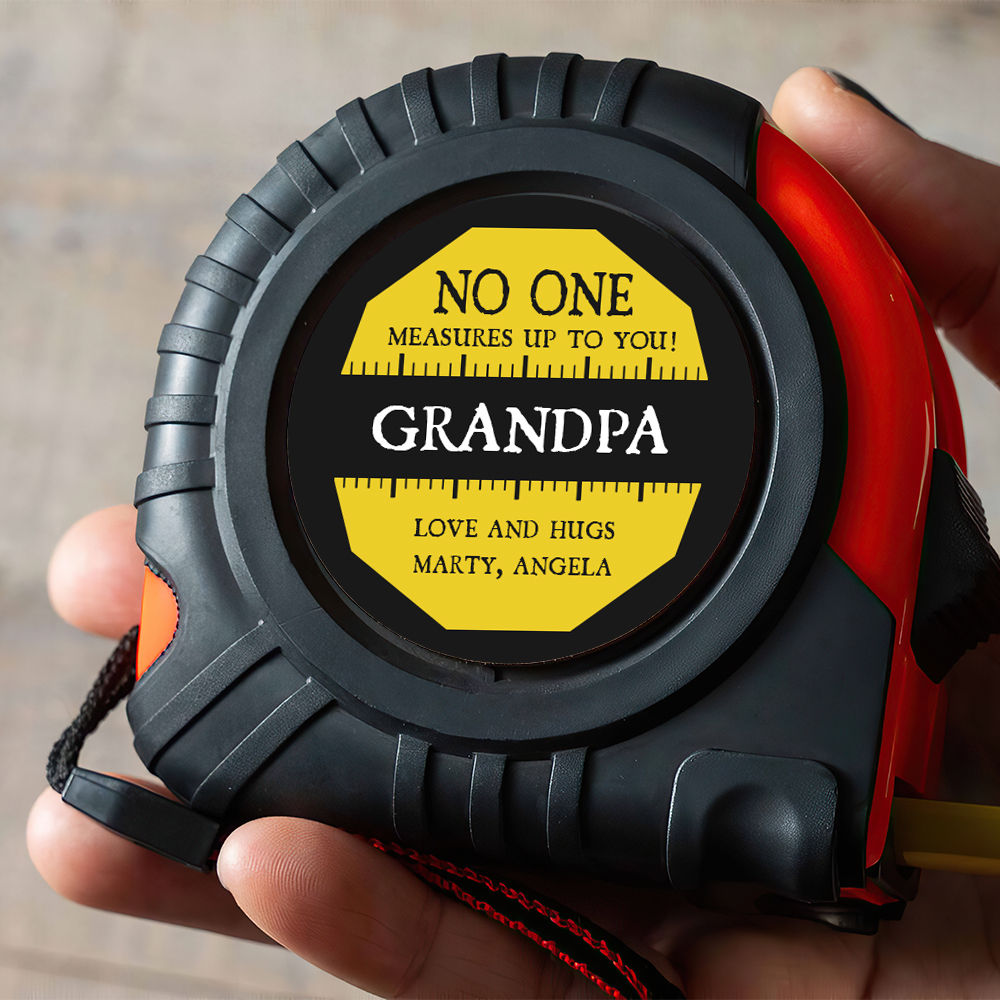 Personalized Tape Measure - Grandpa Dad No One Measures Up To You Tape Measure, Dad Kid Names Tape Measure, Best Dad Ever Tape Measure, Funny Daddy Grandpa Papa Tape Measure Gift 30923_2