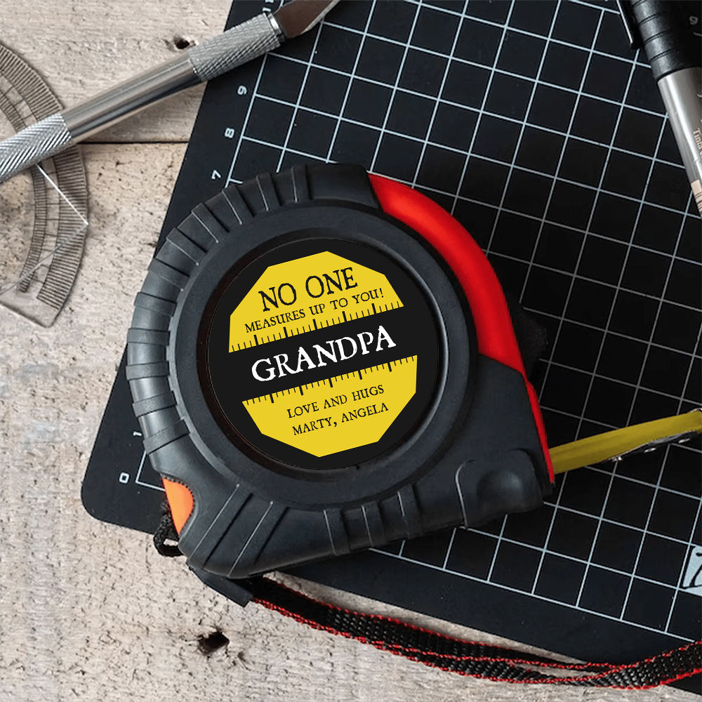 Personalized Tape Measure - Grandpa Dad No One Measures Up To You Tape Measure, Dad Kid Names Tape Measure, Best Dad Ever Tape Measure, Funny Daddy Grandpa Papa Tape Measure Gift 30923