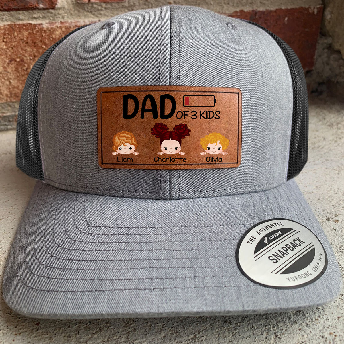 Personalized Dad Hats - Dad of Kid - Personalized Cap Ver 2 - Gifts for Him, Dad, Family Members, Father's Day Gifts, Birthday, Xmas Gifts - Hat 