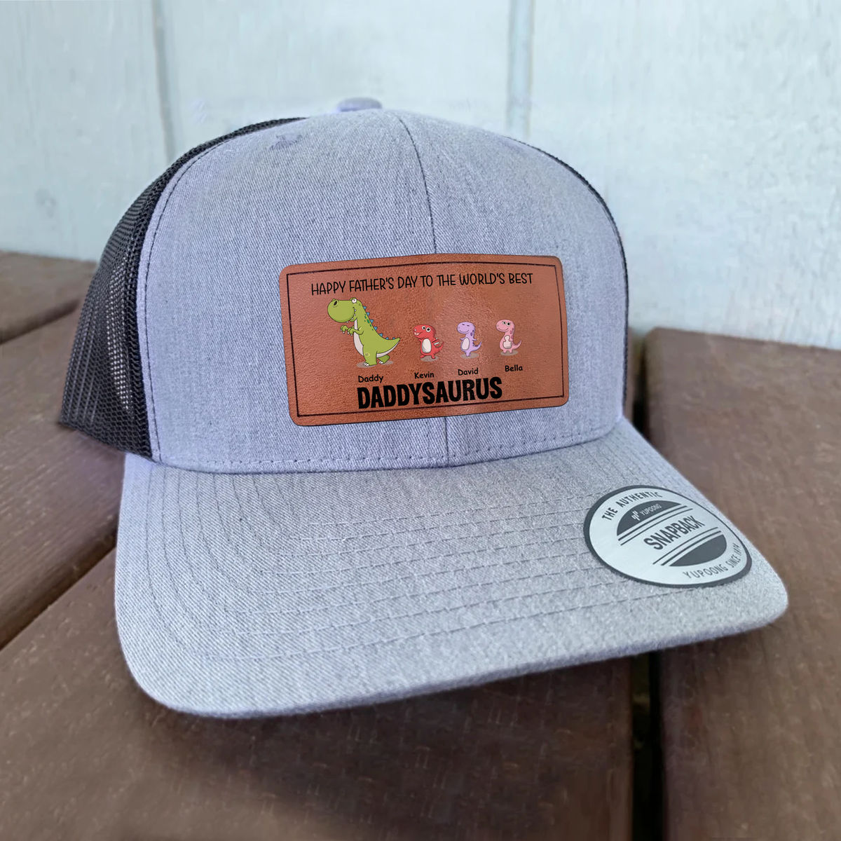 Father's Day Gifts - Dadasaurus personalized cap_3