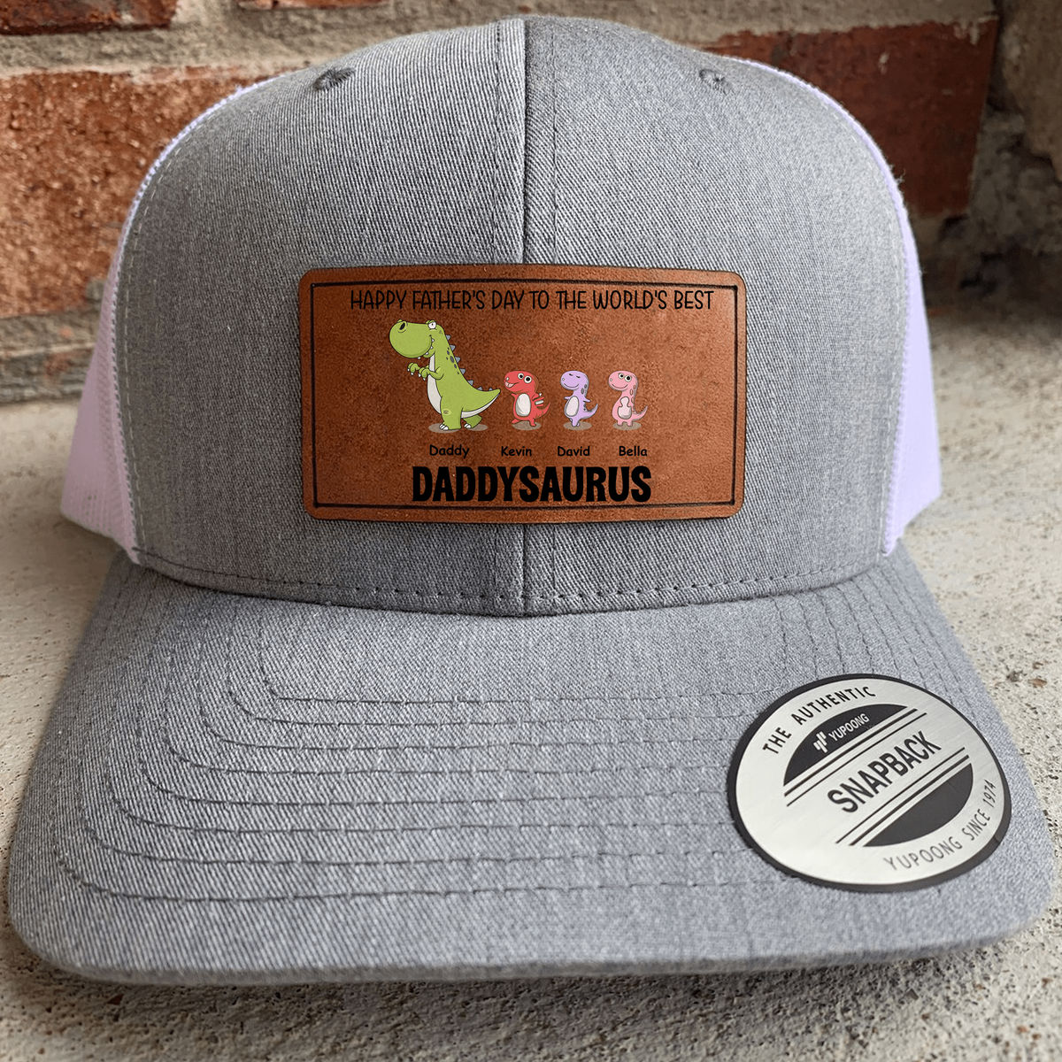 Father's Day Gifts - Dadasaurus personalized cap_2