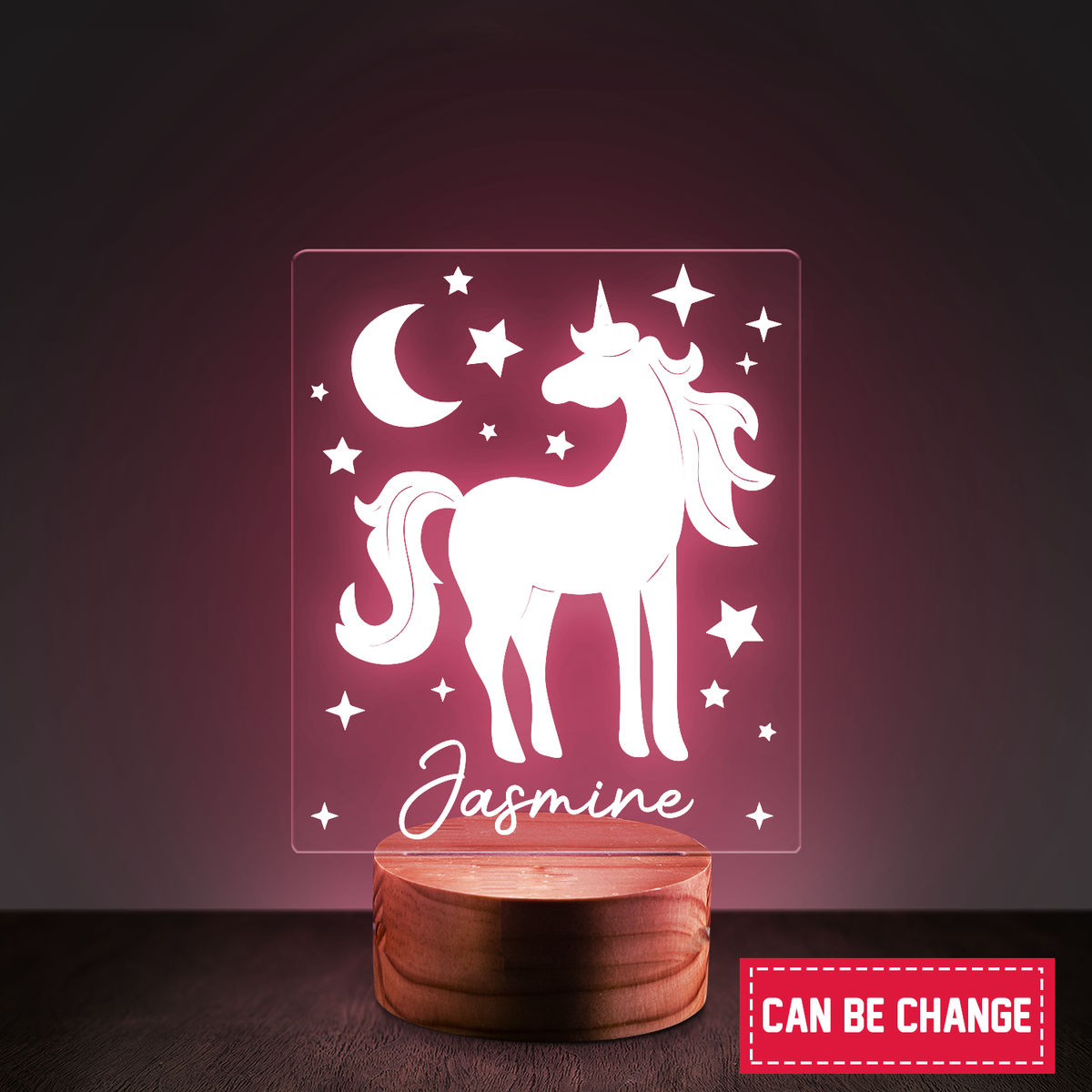 Personalized Night Light - Custom Name Light Night with Unicorn Moon & Stars Gift, Kids Room Decor, Personalized Gifts for Kids, Nursery Decor, Gifts For Baby Girl and Boy 31054_2