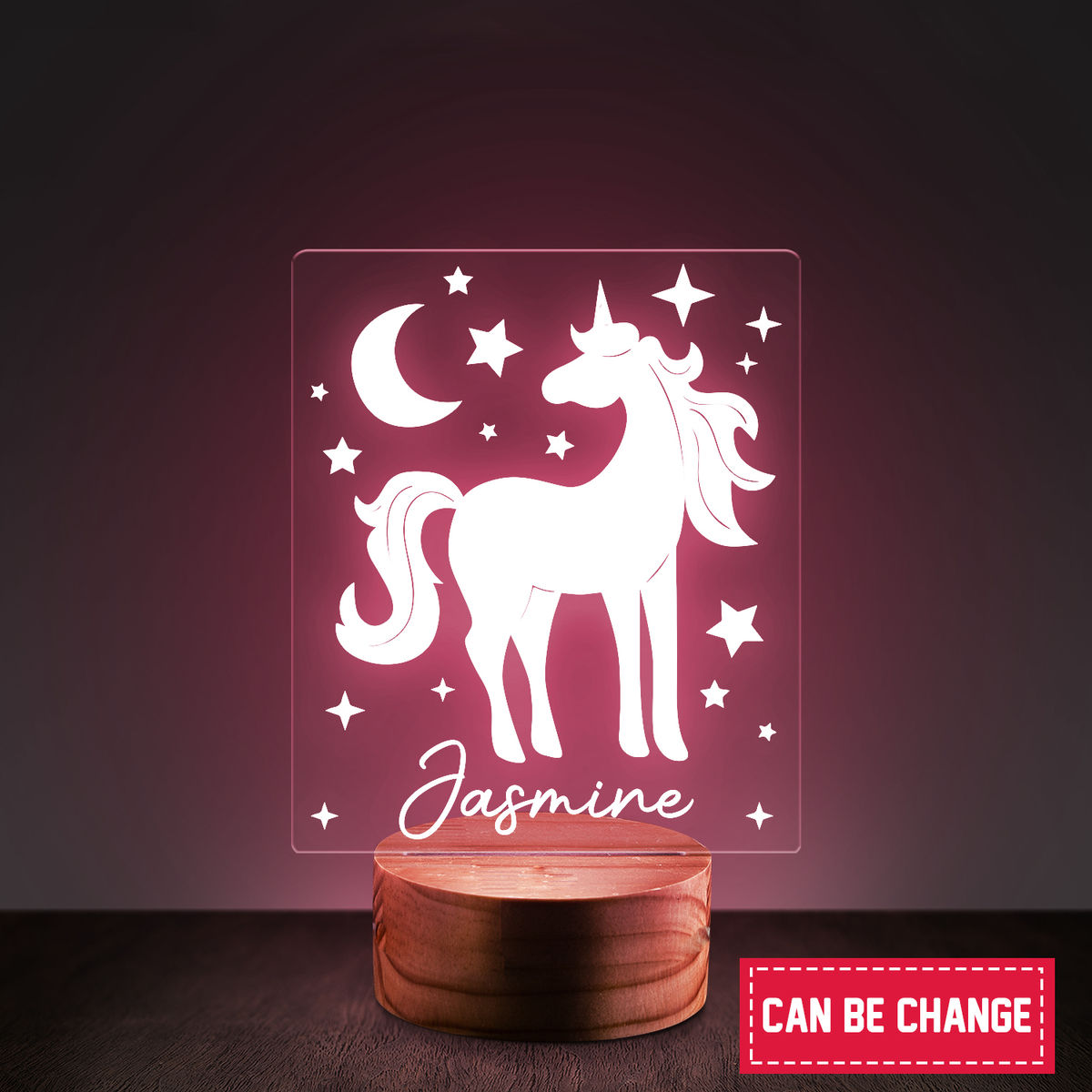 Personalized Night Light - Custom Name Light Night with Unicorn Moon & Stars Gift, Kids Room Decor, Personalized Gifts for Kids, Nursery Decor, Gifts For Baby Girl and Boy 31054_1