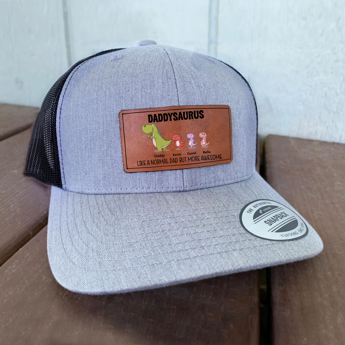 Dad Hats - Father's Day Gifts - Dadasaurus Like a normal Dad but more Awesome - Personalized cap_3