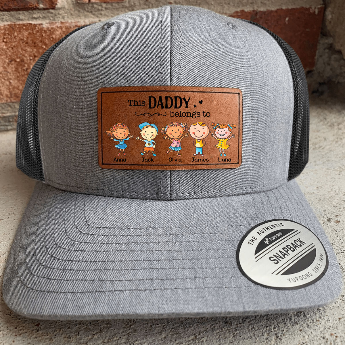 Father's Day Gifts - This Daddy Belongs To.- Personalized cap_4