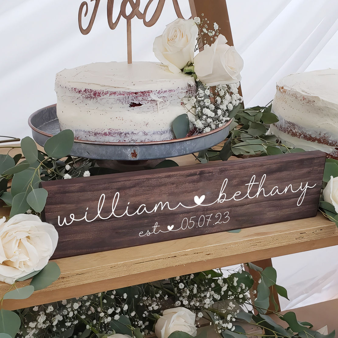 Wedding Event New Listing 2023 - Personalized Couple Names Sign