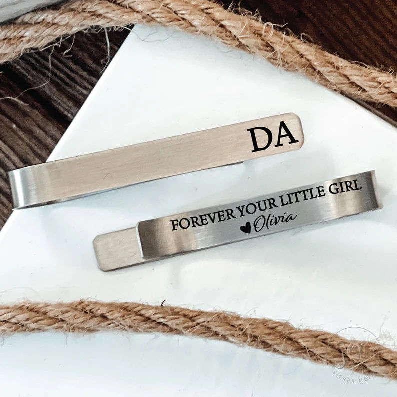 Personalized Tie Clip for Father of the Bride