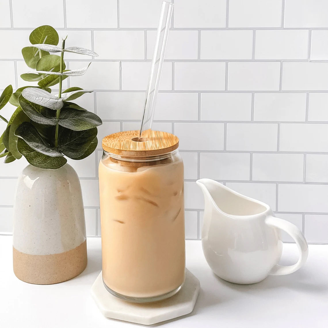 Personalized Iced Coffee Glass