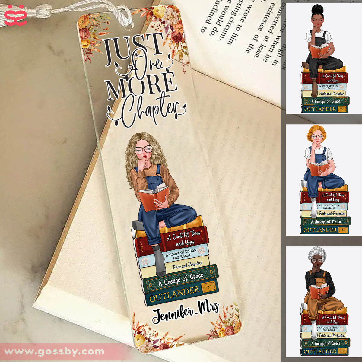 Acrylic Bookmark Gift - Just One More Chapter