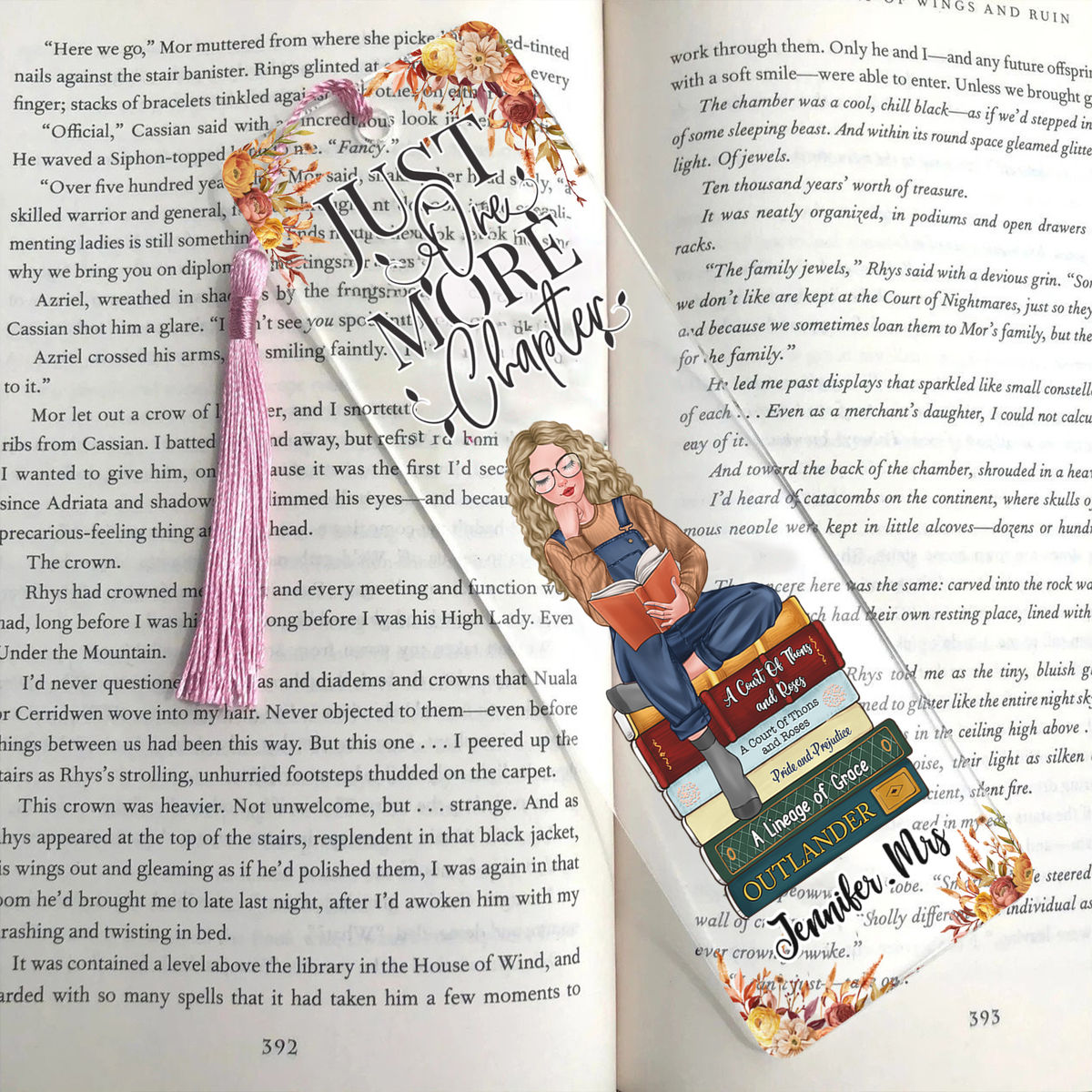 Acrylic Bookmark Gift - Just One More Chapter_1