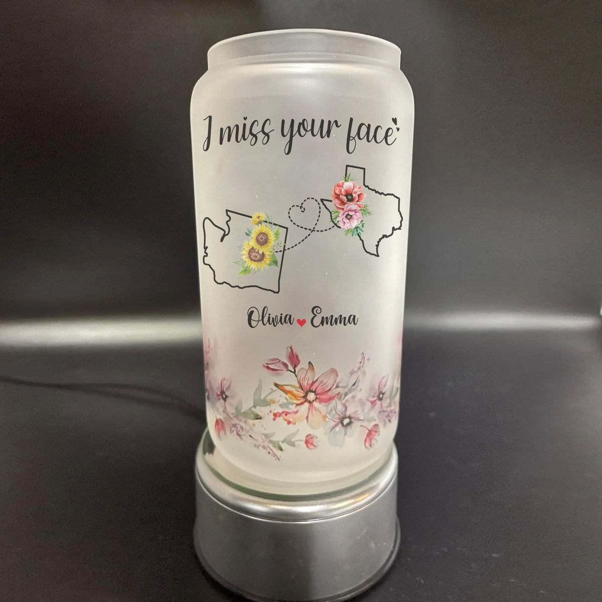 Best Friend Tumbler Glass - Long Distance Friendship Gift - Friendship Long Distance - I Miss Your Face - Gift For Best Friends_4