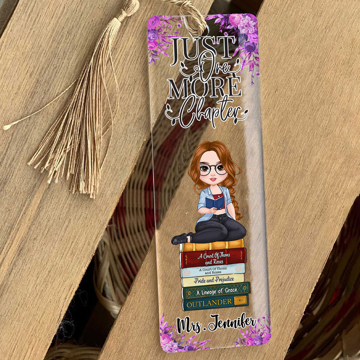 Acrylic Bookmark Gift - Just One More Chapter - Best Gift For Book Lovers_3