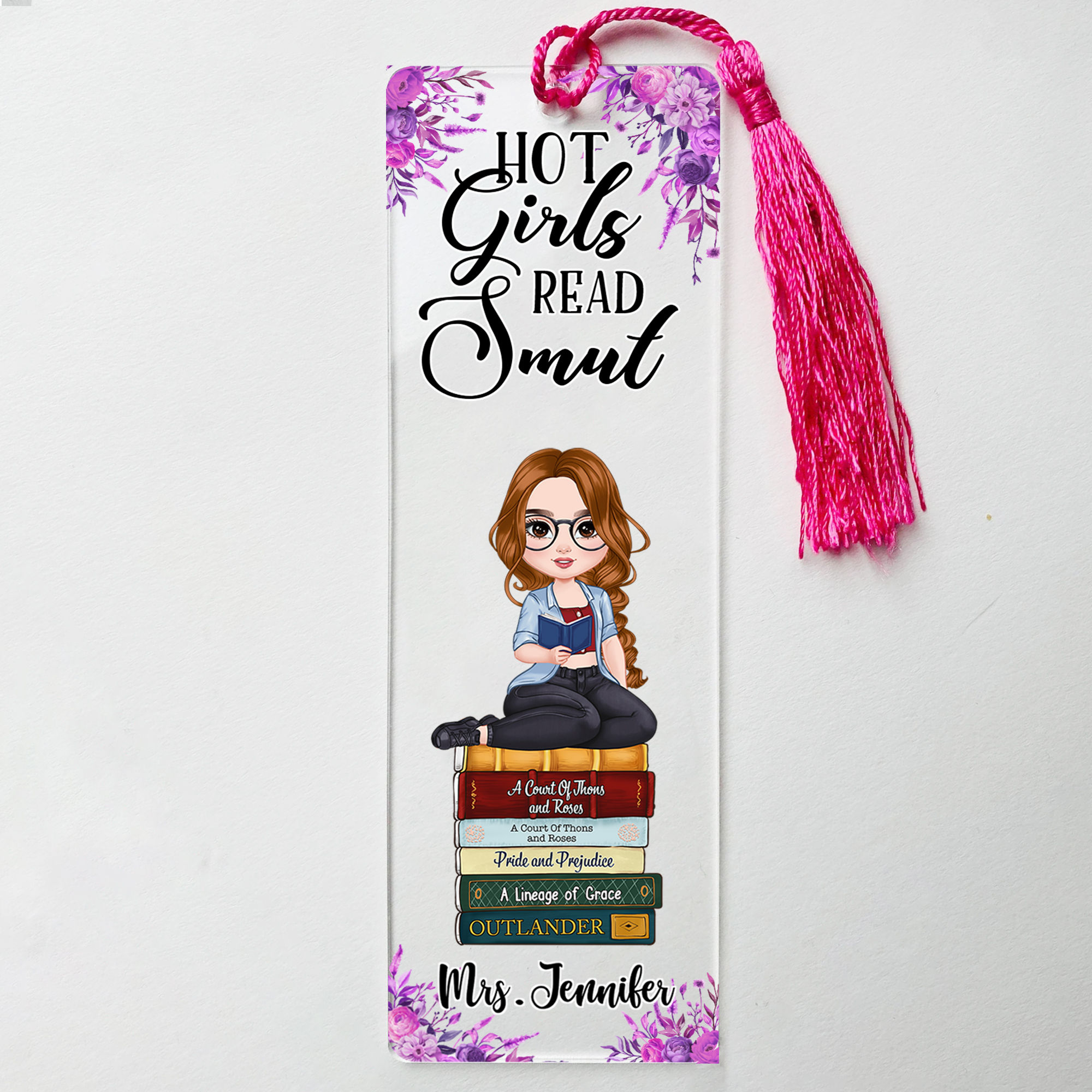 Personalized Acrylic Bookmark - custom bookmark for reading