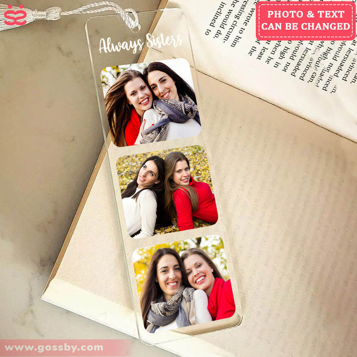 Custom Bookmark for Her - Anniversary Gifts - Photo Bookmark