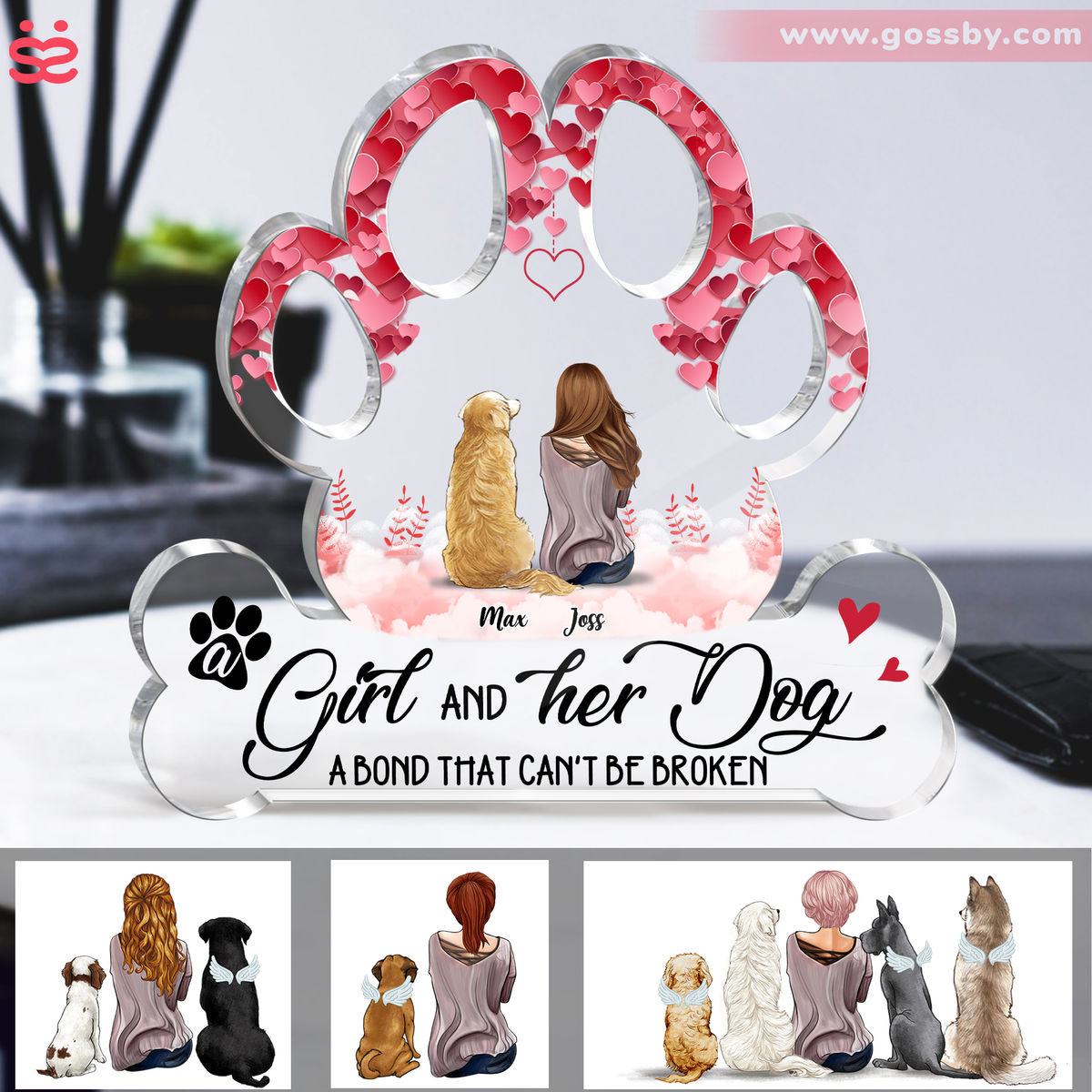 Girl and Dogs - A Girl and Her Dog a bond that can't be Broken - Best Gifts for Dog Lovers 2024