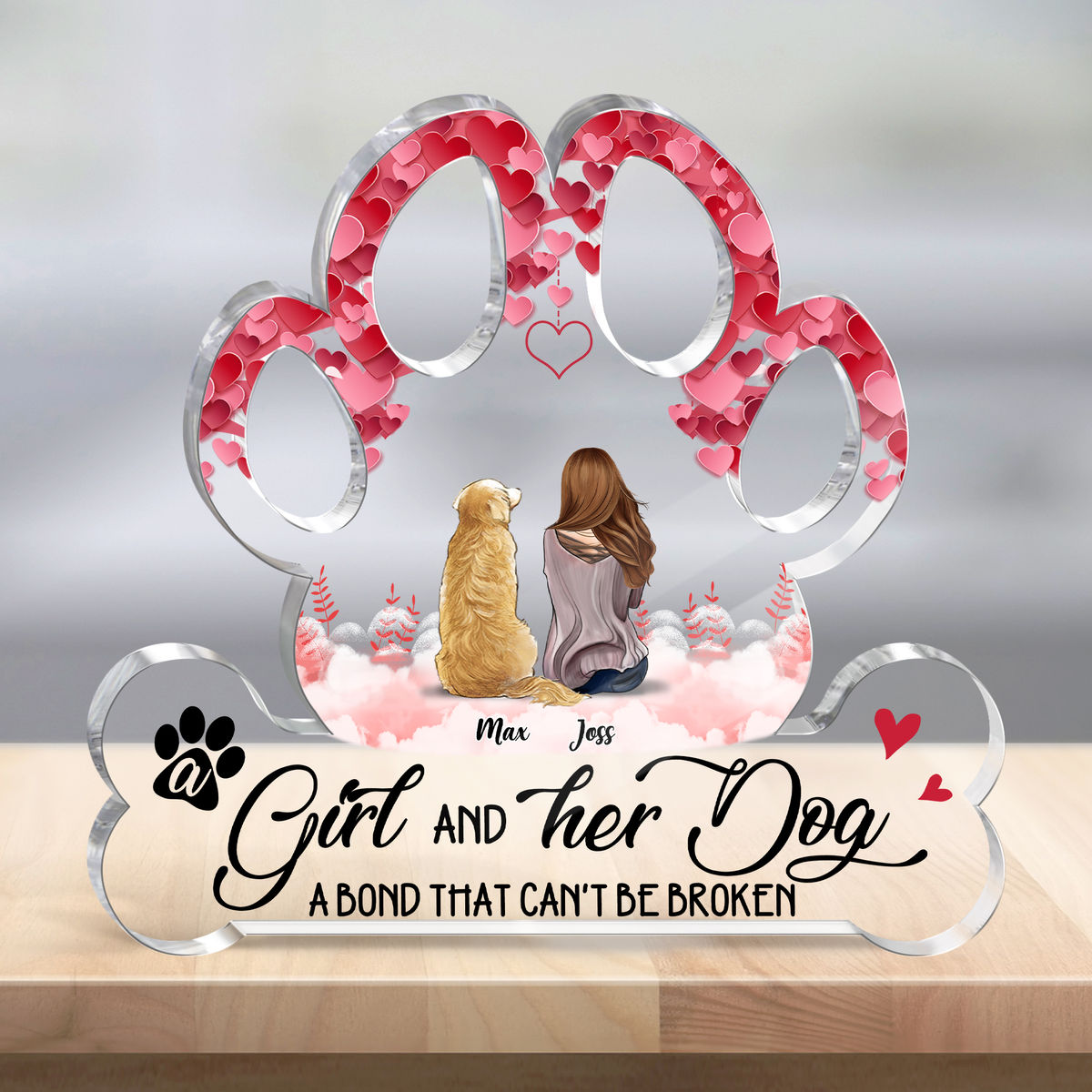 Girl and Dogs - A Girl and Her Dog a bond that can't be Broken - Best Gifts for Dog Lovers 2024_2