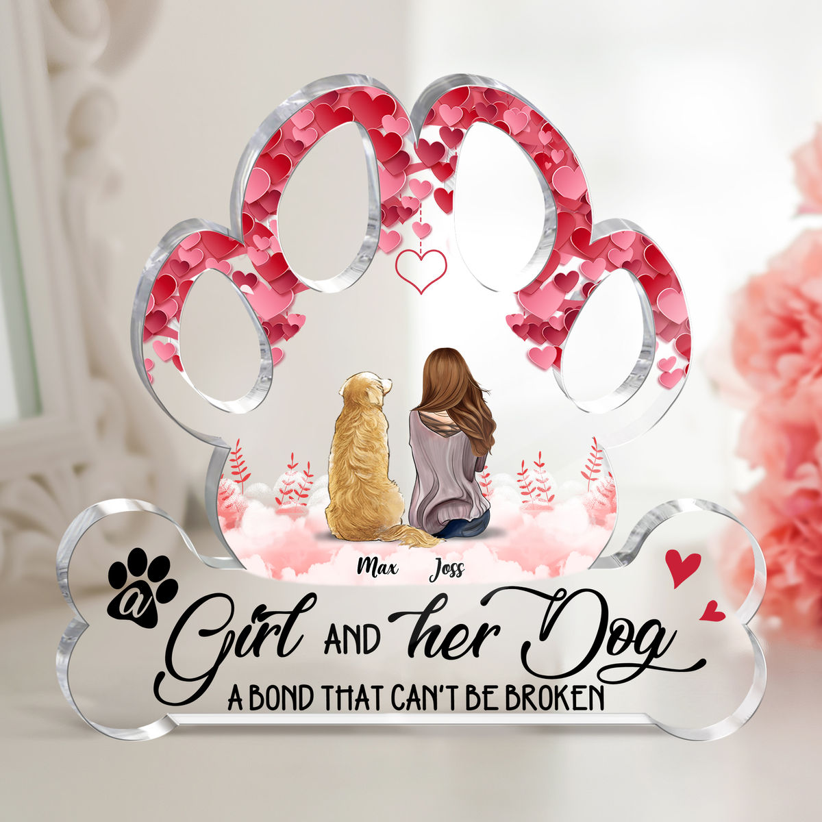 Girl and Dogs - A Girl and Her Dog a bond that can't be Broken - Best Gifts for Dog Lovers 2024_3