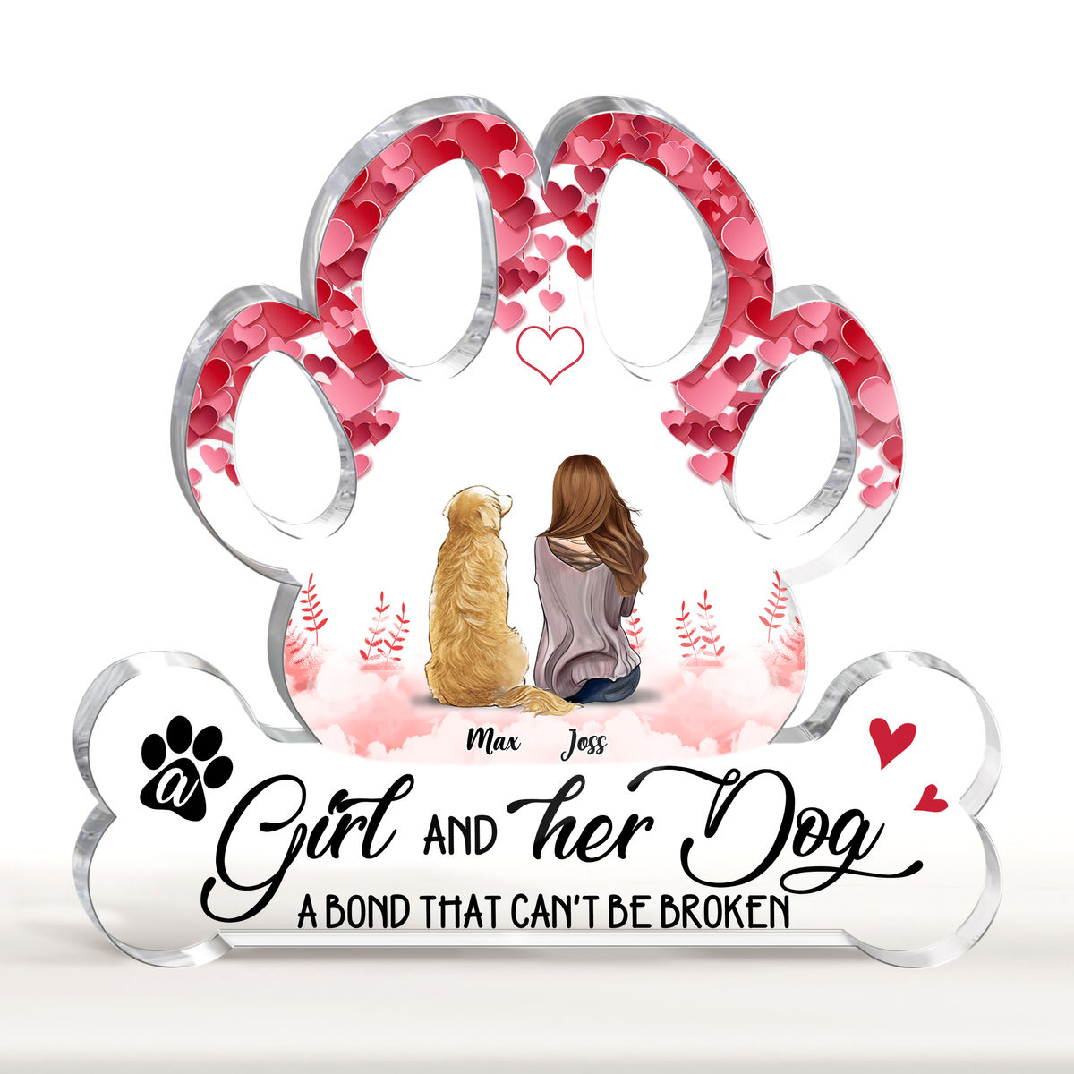 Girl and Dogs - A Girl and Her Dog a bond that can't be Broken - Best Gifts for Dog Lovers 2024_1