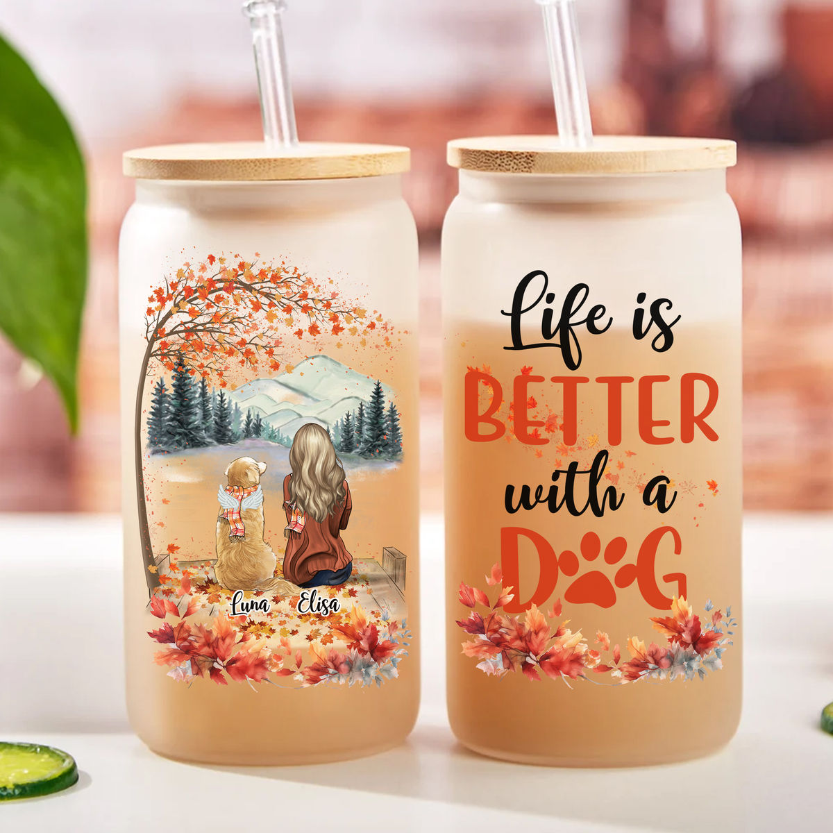 Life Is Good Orange Tumblers