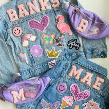 Custom Denim Patch - Personalized Kids Denim Patch Jacket - Baby & Toddler Outerwear_5