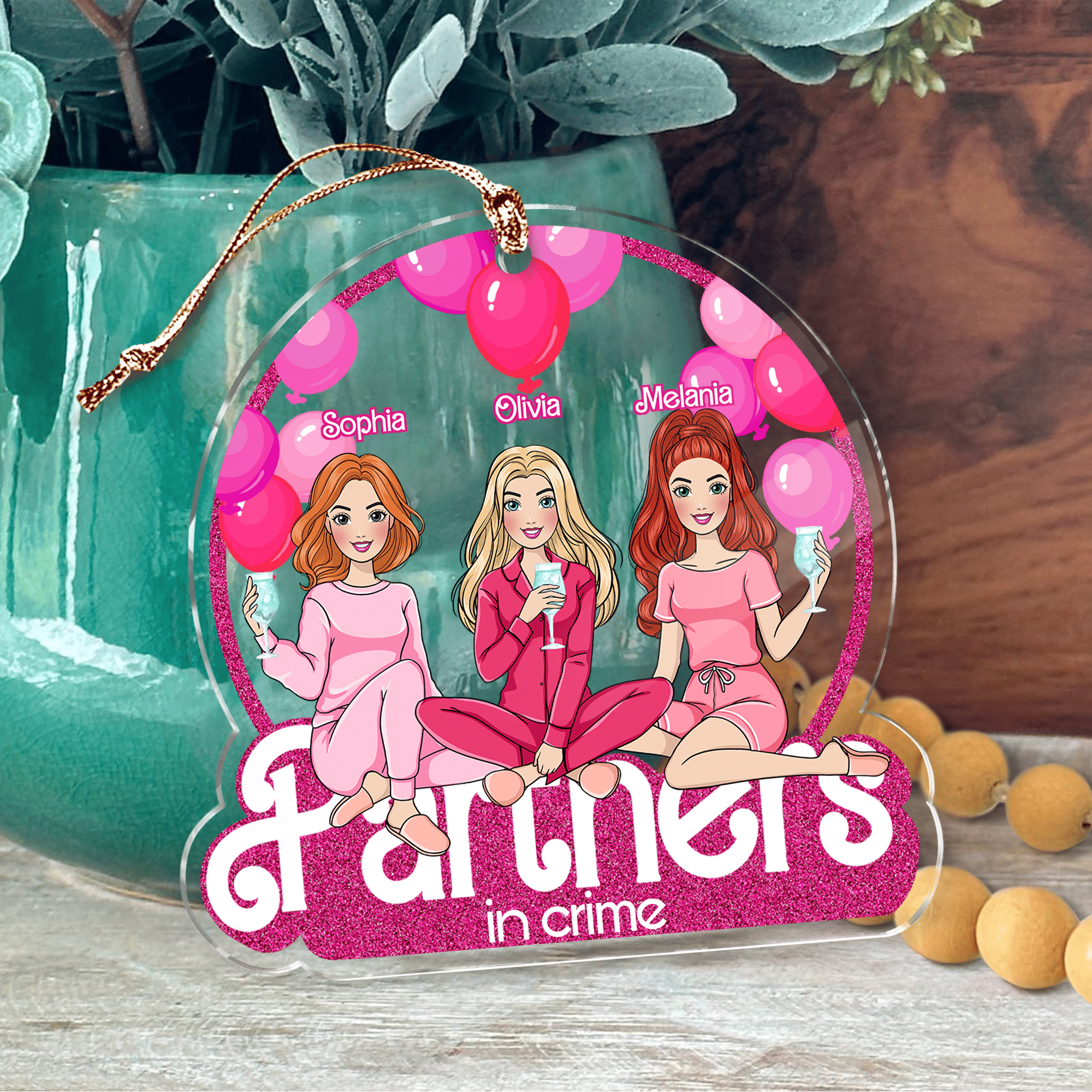 Personalized Friends Acrylic Plaque - Up to 5 Friends - Christmas Gift Idea For Friends/Sisters - Best Friends Are The Sisters We Choose For Ourselves main image 1