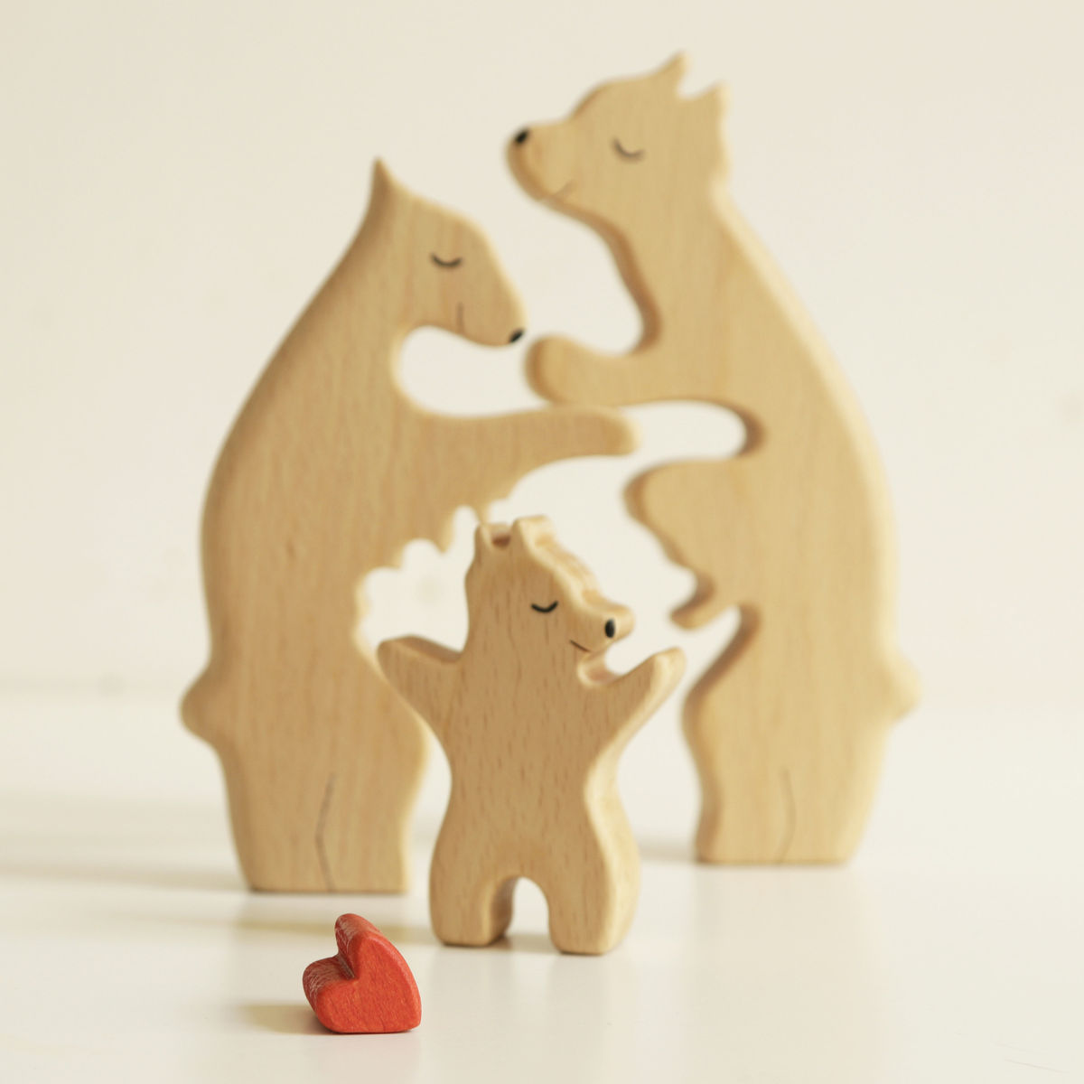 Wooden Bears family puzzle - Up to 6 Kids - Christmas Decor, Family Keepsake Gift, Home Decor_7