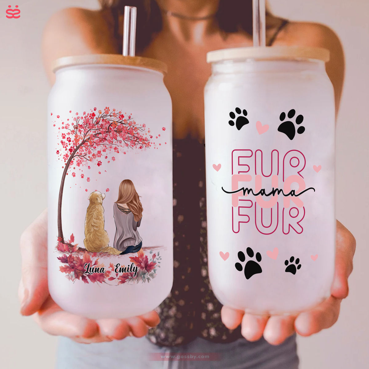 Dog Lover Gifts - Tumbler Glass -  Dog Mama