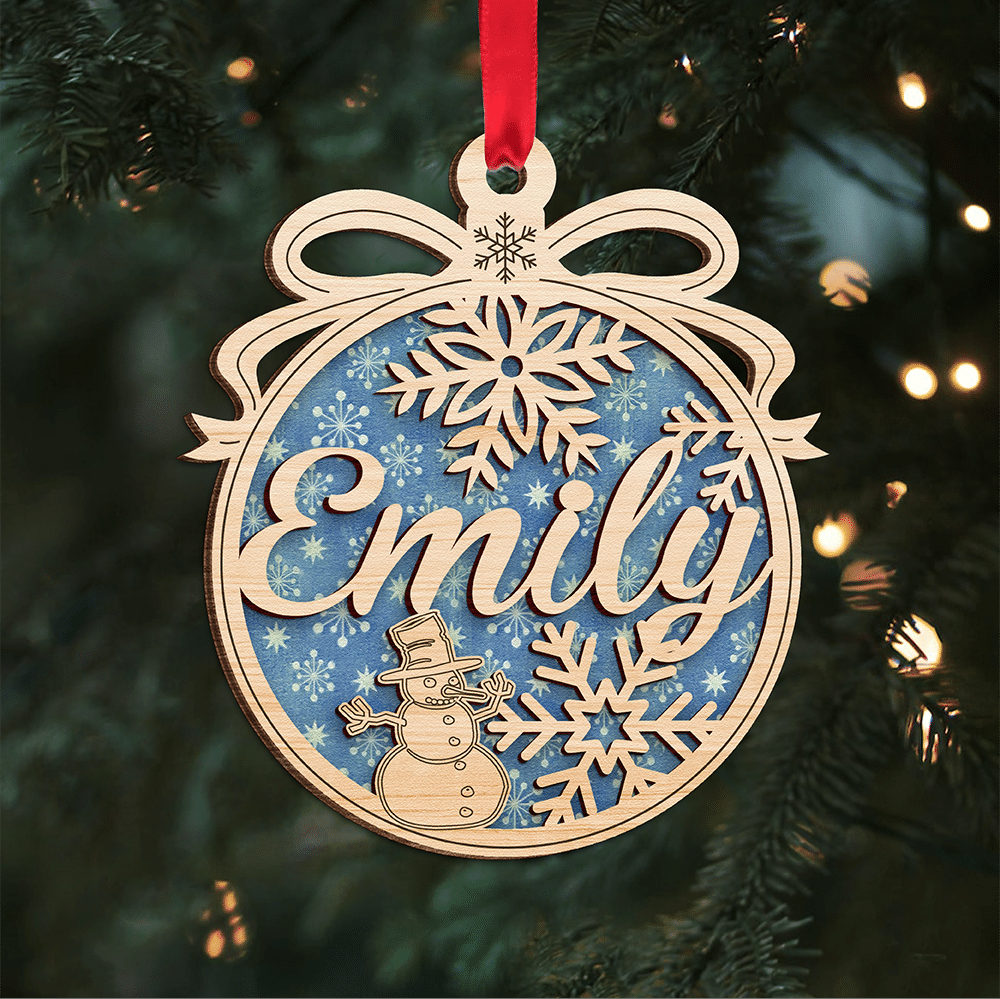 Personalized Name - Family Name Ornament - Wooden Personalized Name Ornament_2