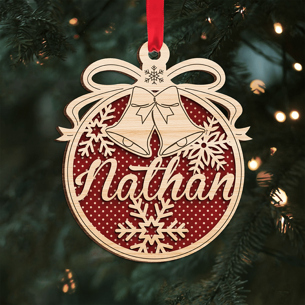 Personalized Name - Family Name Ornament - Wooden Personalized Name Ornament_1