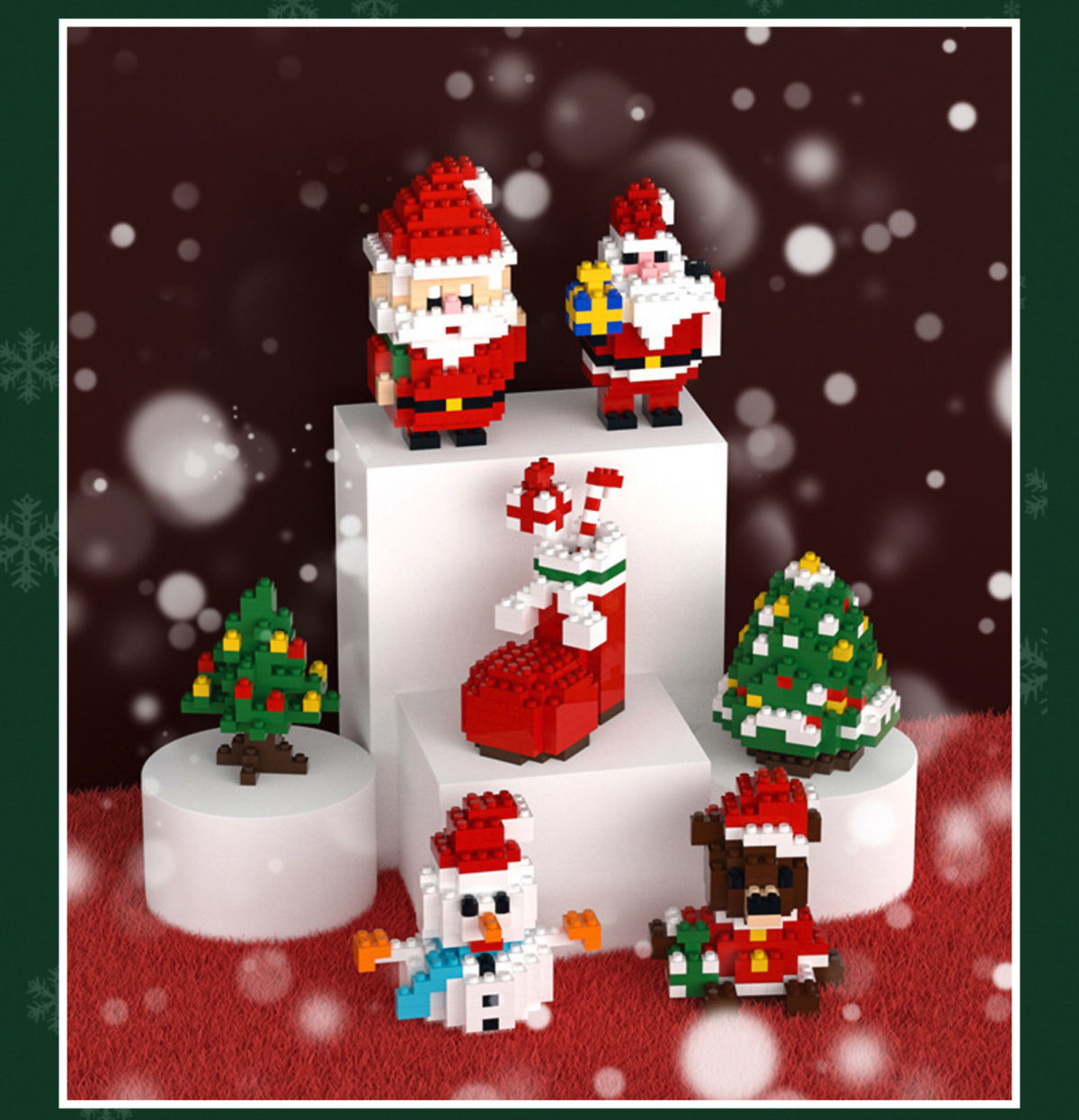 Christmas Gift & Decor 2023 - Christmas Decoration Xmas tree Building Blocks_2