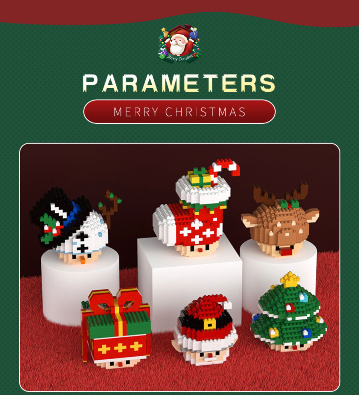 Christmas Gift & Decor 2023 - Christmas Decoration Xmas tree Building Blocks_1