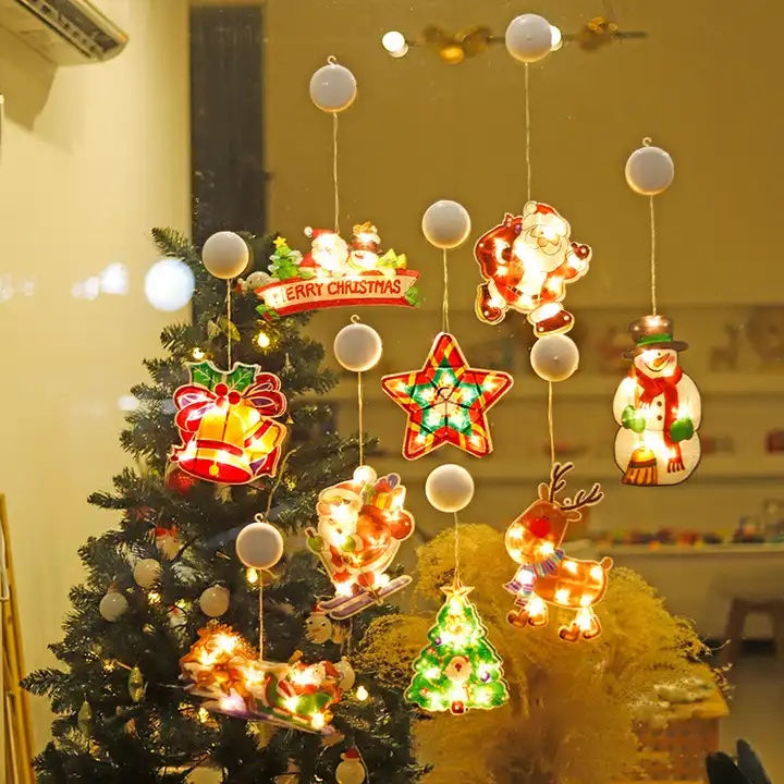 Christmas Gift & Decor 2023 - Christmas Decorative Window Suction Lamp_1