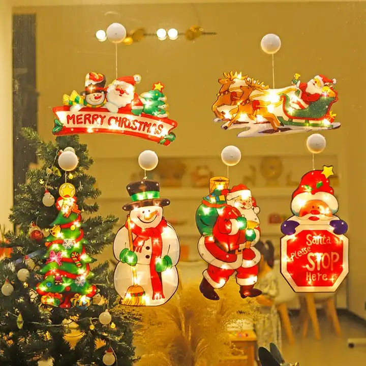 Christmas Decorative Window Suction Lamp
