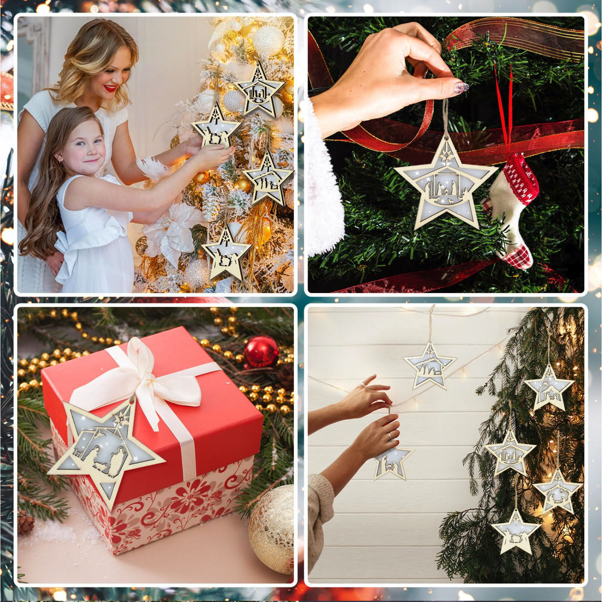 Christmas Gift & Decor 2023 - Christmas tree ornament - star shape_4