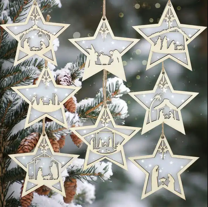 Christmas tree ornament - star shape