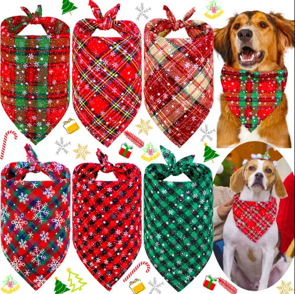 Christmas Gift & Decor 2023 - Pet Bandana Scarf For Dog And Cat_2