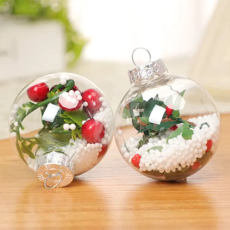 Christmas Gift & Decor 2023 - Clear Christmas Ball 3D Built-In ornament