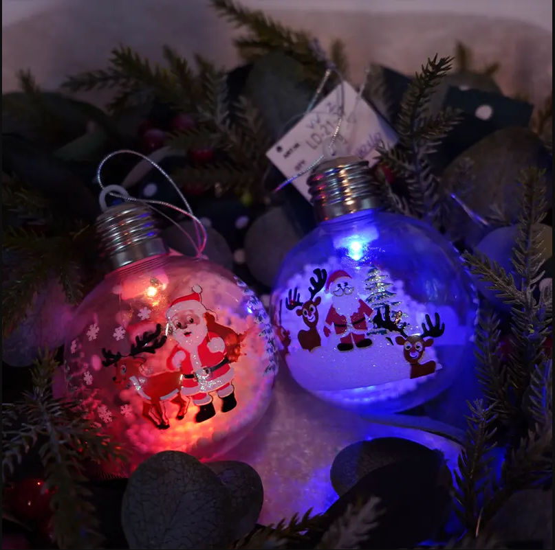 Christmas Gift & Decor 2023 Christmas Ball Battery Operated Christmas LED