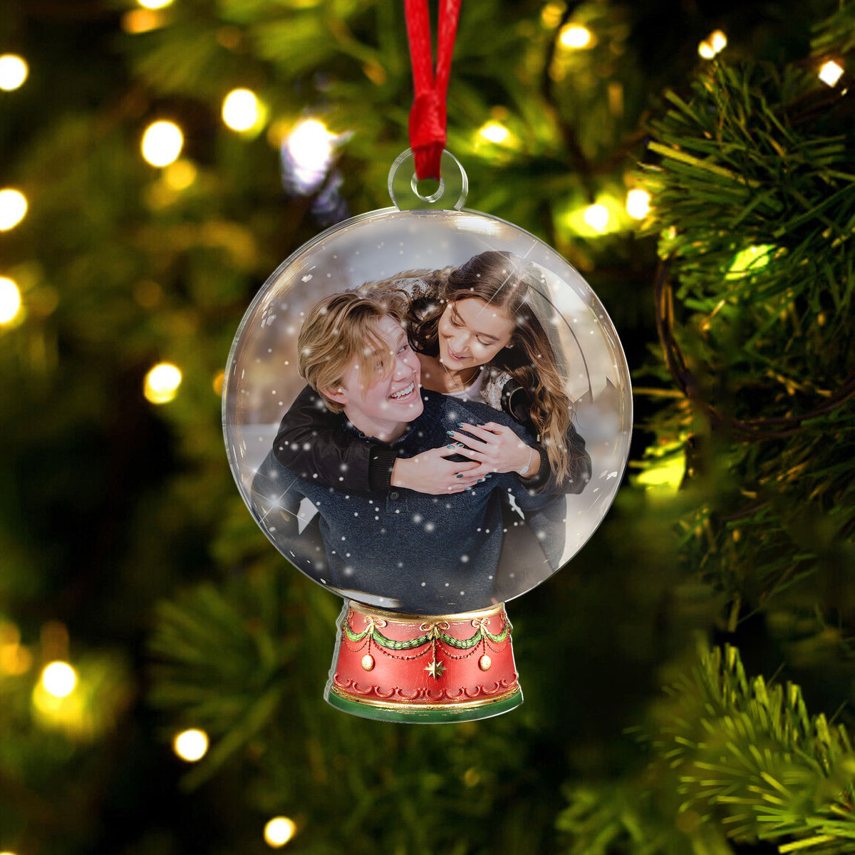 Custom Photo Ornament - Christmas Gift for her and him_2