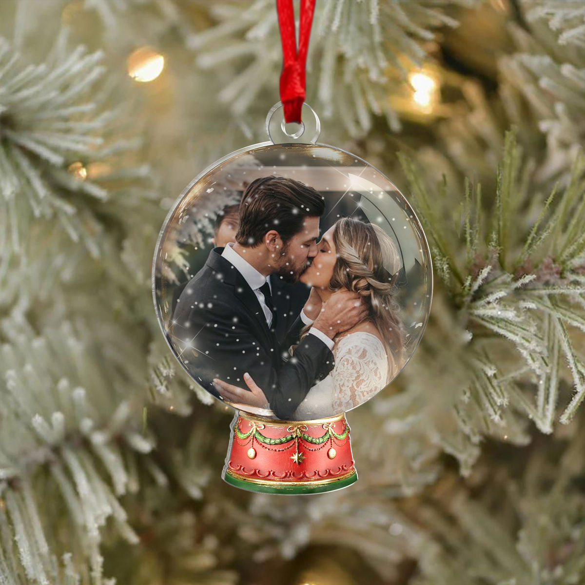 Custom Photo Ornament - Christmas Gift for her and him_3