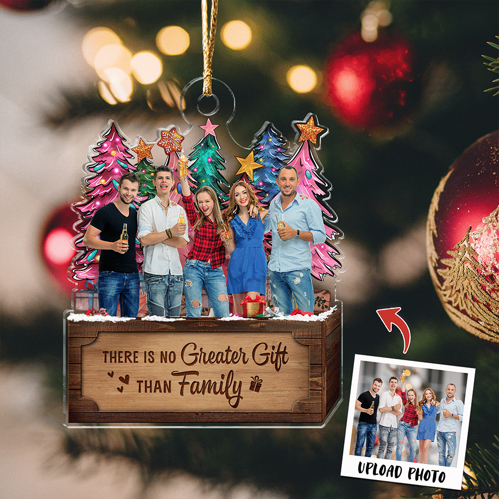 Personalized Ornament - Family Christmas - There is no greater