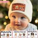 Custom Baby Beanie - Protected By Dog - Christmas Gift Baby (56566)